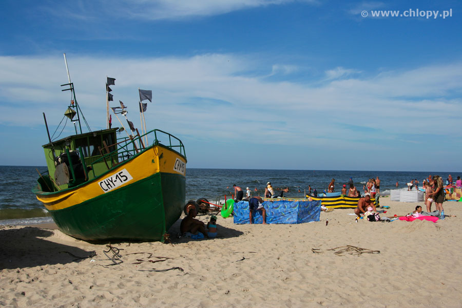 Chłopy plaża